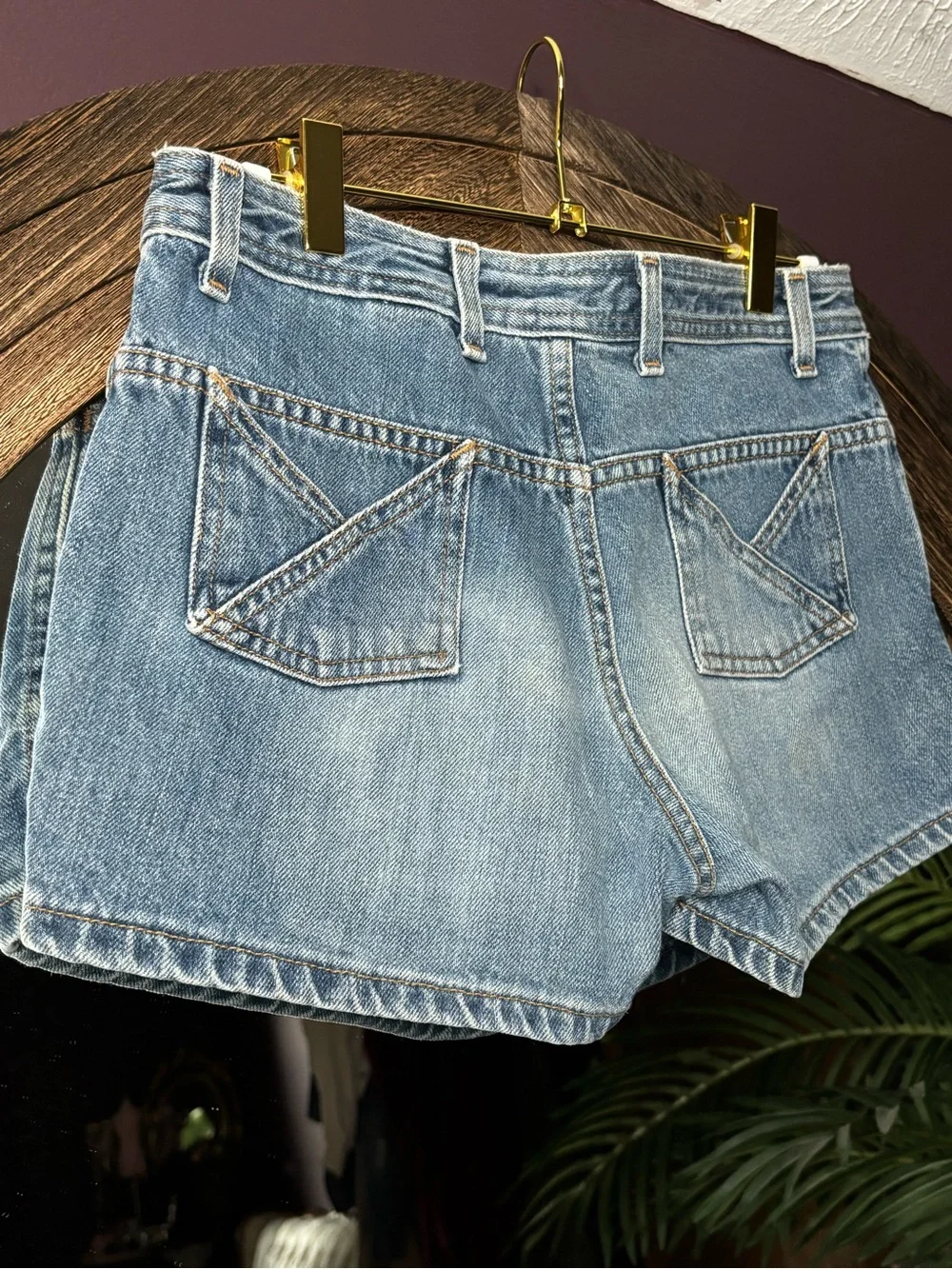 Classic Light Blue Denim Women's Shorts
